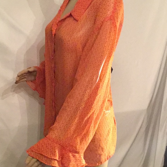 Studio C Women’s Plus SZ 26W Semi- Sheer Blouse - Picture 4 of 4